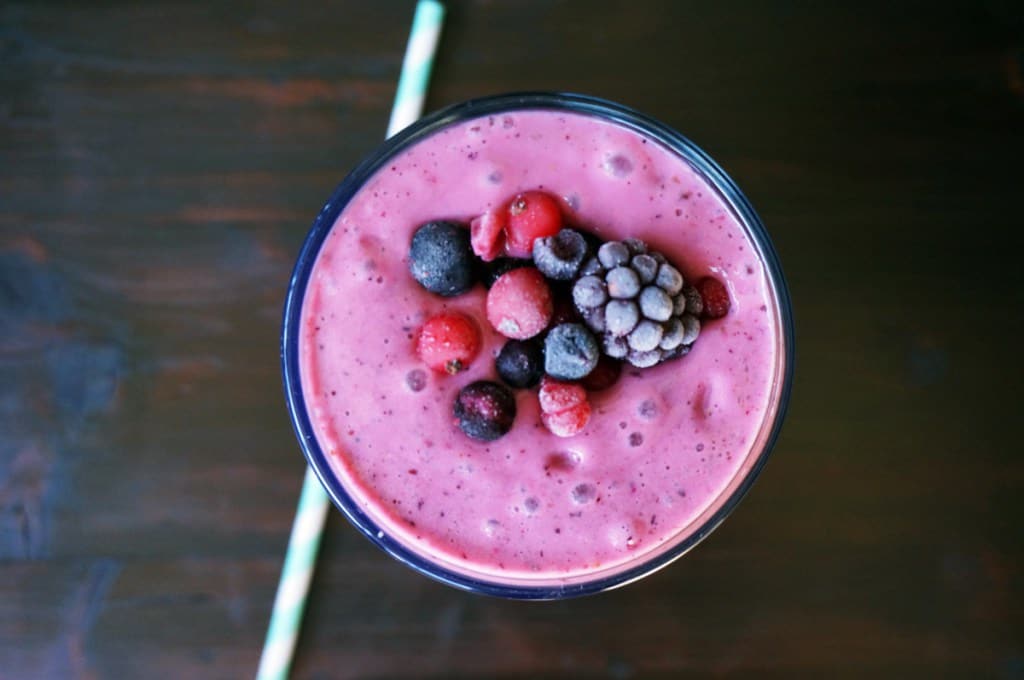 Berry-Banana Milkshake